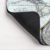 Antiek Wereldkaart, Atlas Maritimus van John Selle Muismat (Hoek)