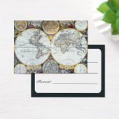 Antiek Wereldkaart, Atlas Maritimus van John Selle Visitekaartjes (Bureau)