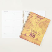 Antiek Wereldkaart avonturier Planner (Display)