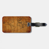 Antiek Wereldkaart Bagagelabel (Achterkant horizontaal)