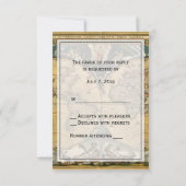 Antiek Wereldkaart, BG RSVP met onderdruk (Achterkant)