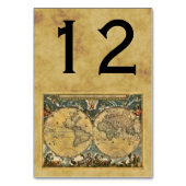 Antiek Wereldkaart, BG-tabelnummer Kaart (Voorkant)