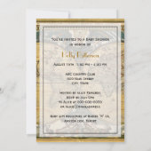 Antiek Wereldkaart, BG V-Baby shower Kaart (Achterkant)