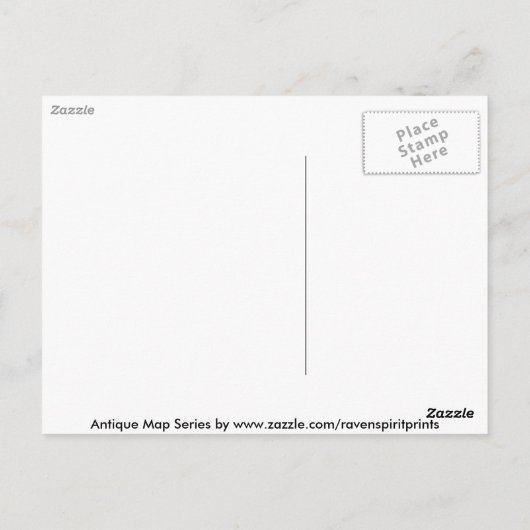 Antiek  Wereldkaart Briefkaarten (Achterkant)