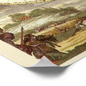 Antiek Wereldkaart, c. 1680. Door Frederick de Wit Poster (Hoek)