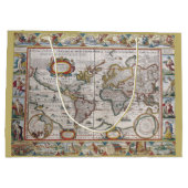 Antiek Wereldkaart cadeautas (Achterkant)