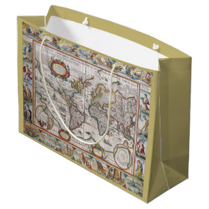 Antiek Wereldkaart cadeautas