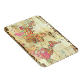 Antiek Wereldkaart  cartografie Magneet (Rechterzijde)