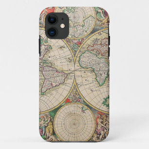 Antiek Wereldkaart Case-Mate iPhone Case