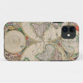 Antiek Wereldkaart Case-Mate iPhone Case (Achterkant (horizontaal))