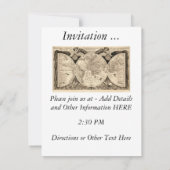 Antiek Wereldkaart door Philipp Eckebrecht - 1630 Kaart (Achterkant)