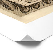 Antiek Wereldkaart door Philipp Eckebrecht - 1630 Poster (Hoek)