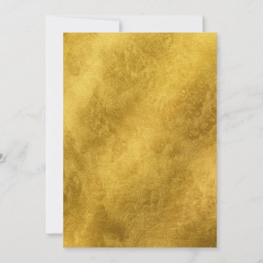 Antiek Wereldkaart Golden Save The Date (Achterkant)