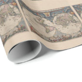 Antiek Wereldkaart: Historische Cartografie Kunst Cadeaupapier (Rol Hoek)