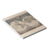 Antiek Wereldkaart: Historische Cartografie Kunst Notitieblok (Schuin)