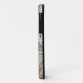 Antiek Wereldkaart iPhone case (Achterkant/links)