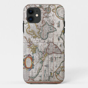 Antiek Wereldkaart iPhone case