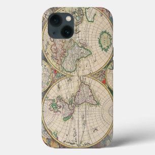 Antiek Wereldkaart iPhone 13 Hoesje
