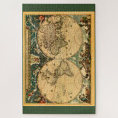 Antiek Wereldkaart - Joan Blaeu - 1664 Legpuzzel (Verticaal)