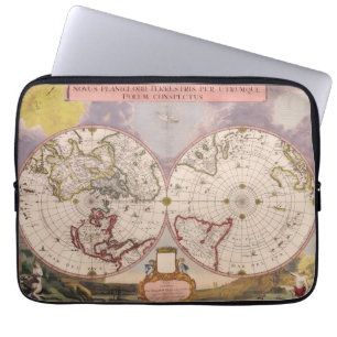 Antiek Wereldkaart Laptop Sleeve