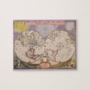 Antiek Wereldkaart Legpuzzel