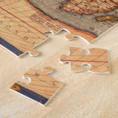 Antiek Wereldkaart Legpuzzel (Zijkant)
