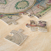 Antiek Wereldkaart Legpuzzel (Zijkant)