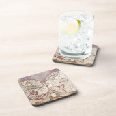 Antiek Wereldkaart lithografie Elegant Bier Onderzetter (Rechterzijde)