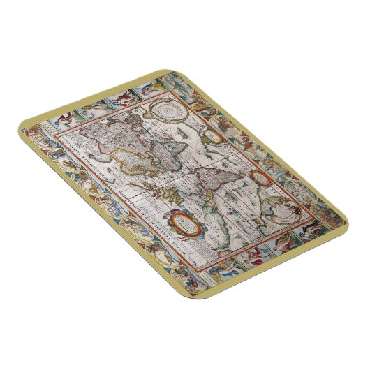 Antiek Wereldkaart magneet (Rechterzijde)