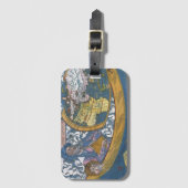 Antiek Wereldkaart met Claudius Ptolemy, 1507 Bagagelabel (Voorkant (verticaal))