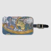 Antiek Wereldkaart met Claudius Ptolemy, 1507 Bagagelabel (Voorkant (horizontaal))