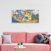 Antiek Wereldkaart met Claudius Ptolemy, 1507 Canvas Afdruk (Insitu (Woonkamer))