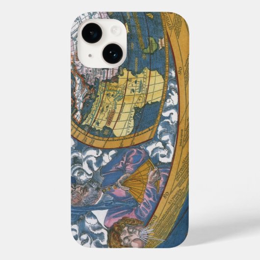 Antiek Wereldkaart met Claudius Ptolemy, 1507 Case-Mate iPhone Case (Achterkant)