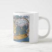 Antiek Wereldkaart met Claudius Ptolemy, 1507 Grote Koffiekop (Rechts)