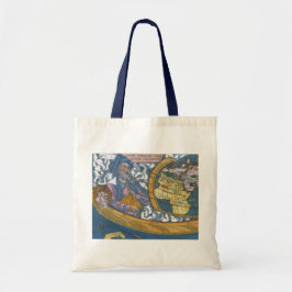 Antiek Wereldkaart met Claudius Ptolemy, 1507 Tote Bag