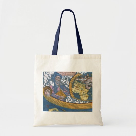 Antiek Wereldkaart met Claudius Ptolemy, 1507 Tote Bag (Voorkant)