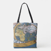 Antiek Wereldkaart met Claudius Ptolemy, 1507 Tote Bag (Achterkant)