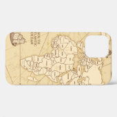 antiek wereldkaart met grenslanden Case-Mate iPhone case (Achterkant (horizontaal))