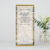 Antiek Wereldkaart Noodlijdend #2 Menu Kaart (Staand voorkant)