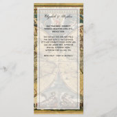 Antiek Wereldkaart Noodlijdend #2 Menu Kaart (Voorkant)