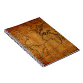 Antiek Wereldkaart Notitieboek (Rechterzijde)