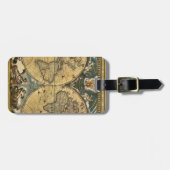 Antiek Wereldkaart Onderdruk #2 Bagagelabel (Voorkant horizontaal)