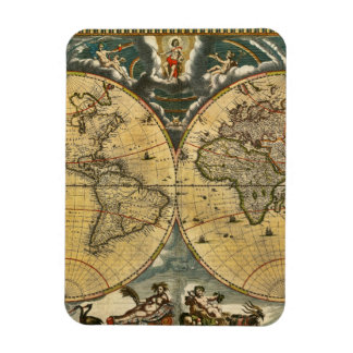 Antiek Wereldkaart Onderdruk #2 Magneet