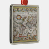 Antiek Wereldkaart ornament (Rechts)