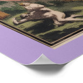 Antiek Wereldkaart Poster (Hoek)