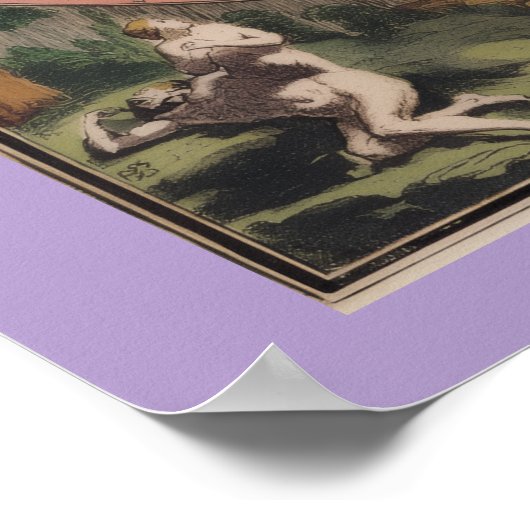 Antiek Wereldkaart Poster (Hoek)