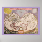 Antiek Wereldkaart Poster (Voorkant)