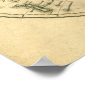 Antiek wereldkaart poster (Hoek)