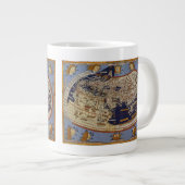 Antiek Wereldkaart Ptolemaic, Johannes of Arnsheim Grote Koffiekop (Voorkant rechts)