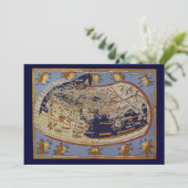 Antiek Wereldkaart Ptolemaic, Johannes of Arnsheim Kaart (Staand voorkant)